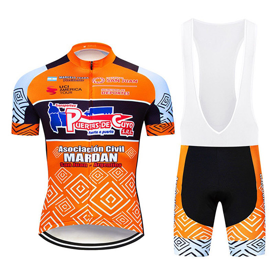 2019 Maillot Mardan Tirantes Mangas Cortas Naranja